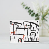 Klee - Dieren in een behuizing Briefkaart (Staand voorkant)