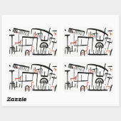 Klee - Dieren in een behuizing Rechthoekig teken Rechthoekige Sticker (Vel)