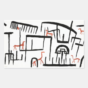 Klee - Dieren in een behuizing Rechthoekig teken Rechthoekige Sticker