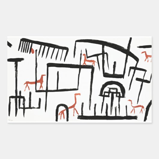 Klee - Dieren in een behuizing Rechthoekig teken Rechthoekige Sticker (Voorkant)