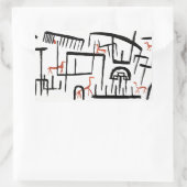 Klee - Dieren in een behuizing Rechthoekige Sticker (Tas)