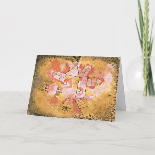 Klee - Draaiend Huis-1921 Kaart (Voorkant)