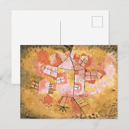 Klee - Draaiend Huis Briefkaart (Voorkant / Achterkant)
