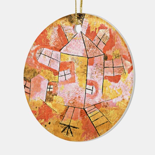 Klee - Draaiend Huis, Keramisch Ornament (Links)