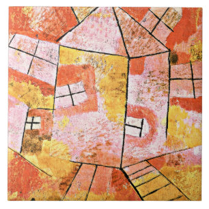 Klee - Draaiend Huis Tegeltje