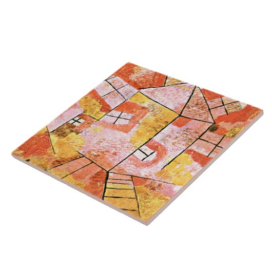 Klee - Draaiend Huis Tegeltje (Zijkant)