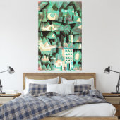 Klee - Dream City, abstracte kunst, Canvas Afdruk (Insitu (Slaapkamer))