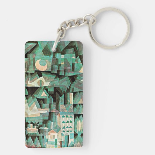 Klee - Dream City, abstracte kunst, Sleutelhanger (achterkant)