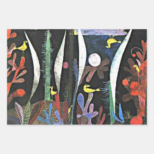 Klee - Drie populaire schilderijen Inpakpapier Vel (Voorkant)