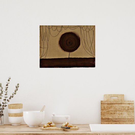 Klee - een bloeiende perrons poster (Keuken)