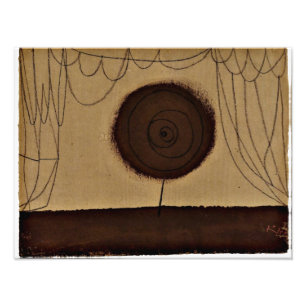 Klee - Een bloem treedt op Foto Afdruk