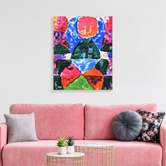 Klee - Een druk op Tegernsee Canvas Afdruk (Insitu (Woonkamer))