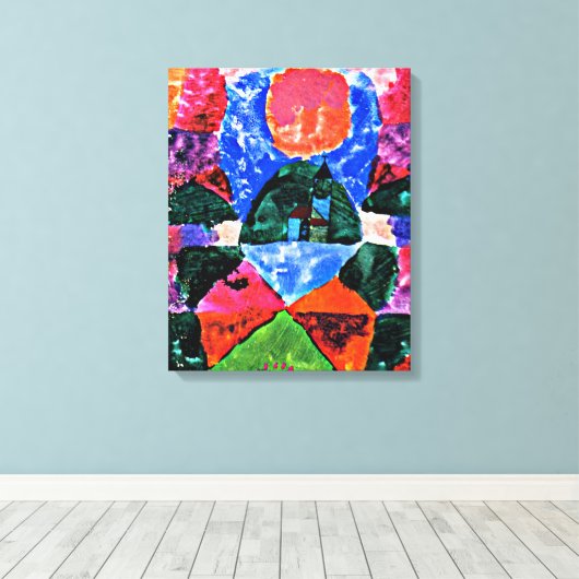 Klee - Een druk op Tegernsee Canvas Afdruk (Insitu (Houten vloer))