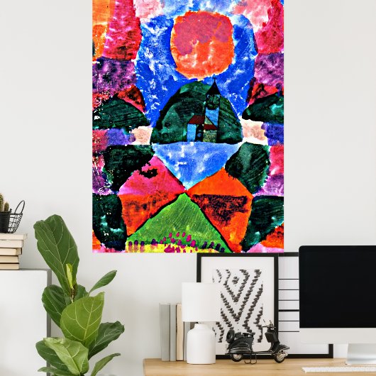 Klee - Een druk op Tegernsee Poster (Thuiskantoor)