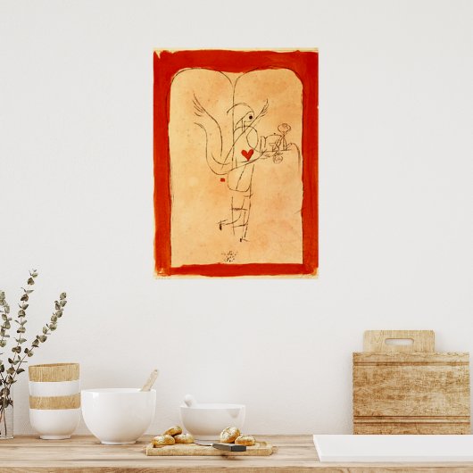 Klee - Een geest serveert een kleine ontbijt Poster (Keuken)