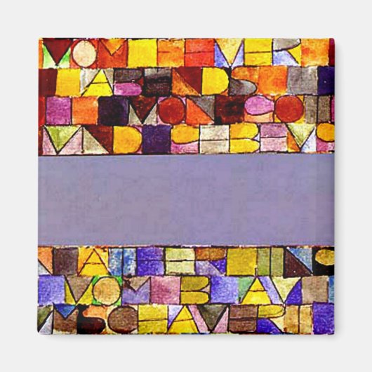 Klee - Eens ontstond uit de grijsheid van de nacht Magneet (Voorkant)