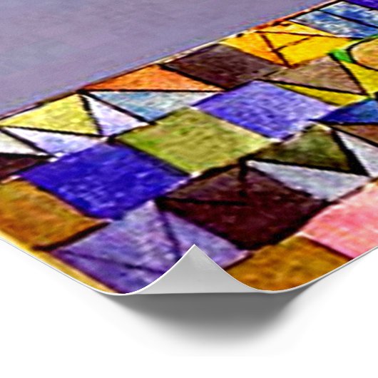 Klee - Eens ontstond uit de grijsheid van de nacht Poster (Hoek)