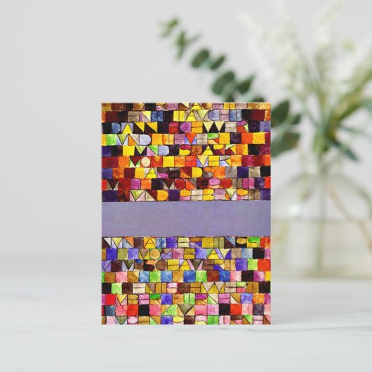 Klee - Eens opgekomen uit de grijze nacht Briefkaart (Staand voorkant)