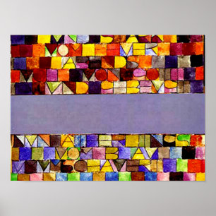 Klee - Eens opgekomen uit de grijze nacht Poster