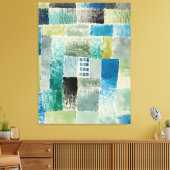 Klee - Eerste huis in een nederzetting Canvas Afdruk (Insitu (Woonkamer))