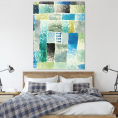 Klee - Eerste huis in een nederzetting Canvas Afdruk (Insitu (Slaapkamer))