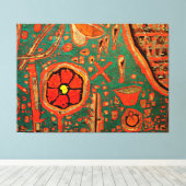 Klee - Efflorescentie Canvas Afdruk (Insitu (Houten vloer))