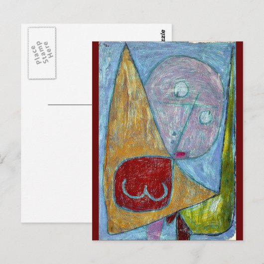 Klee - Engel nog steeds vrouwelijk Briefkaart (Voorkant / Achterkant)