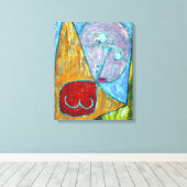 Klee - Engel Nog Steeds Vrouwelijk Canvas Afdruk (Insitu (Houten vloer))