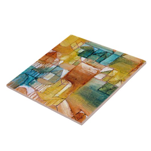 Klee - Fascade Brown Green Tegeltje (Zijkant)