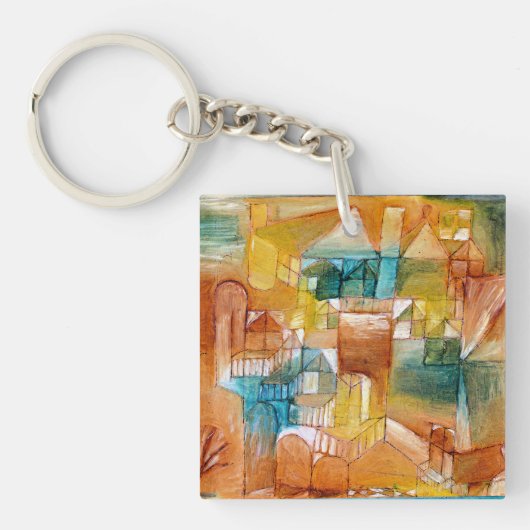 Klee - Fascade Bruin-Groen Sleutelhanger (Voorkant)