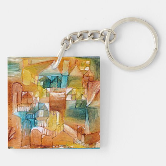 Klee - Fascade Bruin-Groen Sleutelhanger (Achterkant)