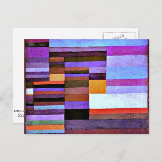 Klee - Fire Evening, 1929 Briefkaart (Voorkant / Achterkant)