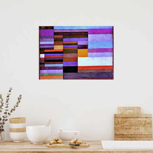 Klee - Fire Evening, 1929 Poster (Keuken)