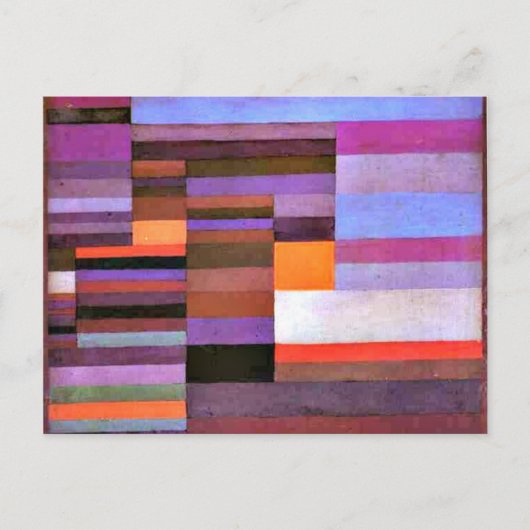 Klee - Fire Evening Briefkaart (Voorkant)