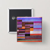 Klee - Fire Evening Vierkante Button 5,1 Cm (Voorkant /achterkant)