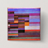 Klee - Fire Evening Vierkante Button 5,1 Cm (Voorkant)