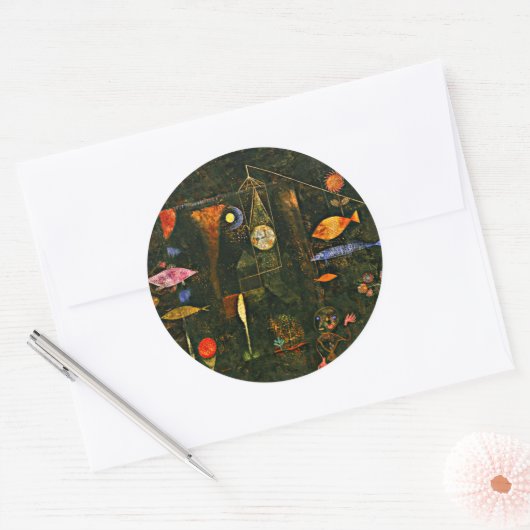 Klee - Fish Magic Ronde Sticker (Envelop)