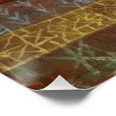 Klee - Flat Landscape, abstracte kunst, Perfect Poster (Hoek)