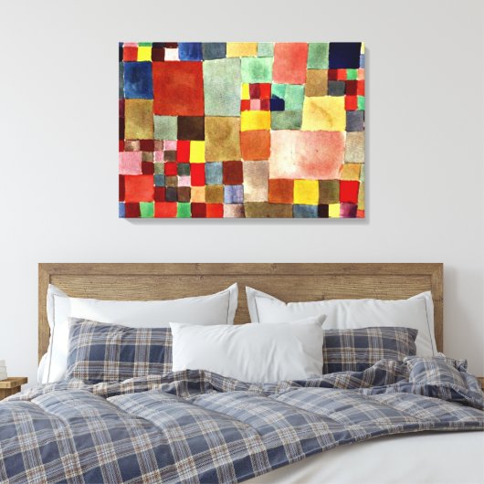 Klee - Flora op zand Canvas Afdruk (Insitu (Slaapkamer))