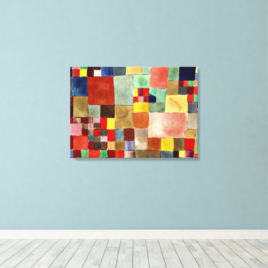 Klee - Flora op zand Canvas Afdruk (Insitu (Houten vloer))