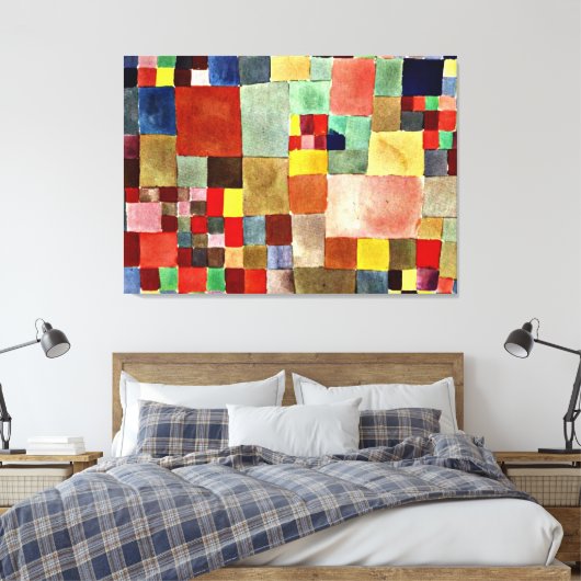 Klee - Flora op zand Canvas Afdruk (Insitu (Slaapkamer))