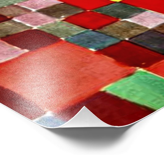 Klee - Flora op zand Foto Afdruk (Hoek)