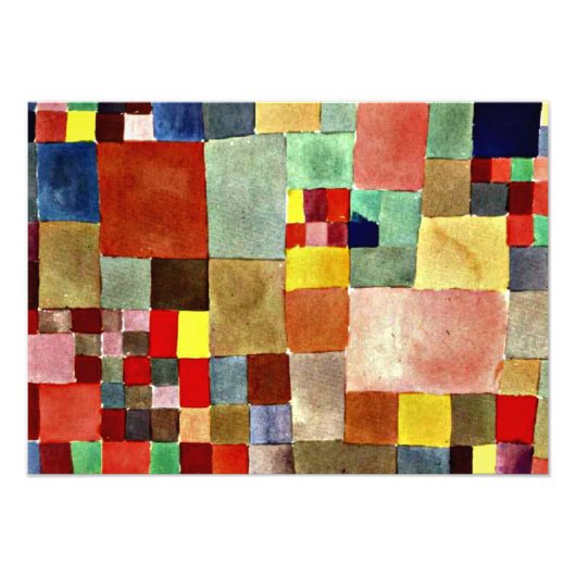 Klee - Flora op zand Foto Afdruk (Voorkant)