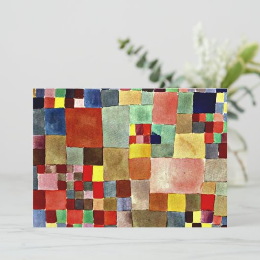 Klee - Flora op zand Kaart (Staand voorkant)