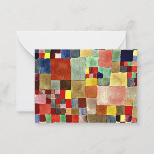 Klee - Flora op zand Notitiekaartje (Voorkant)