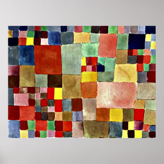 Klee - Flora op zand Poster (Voorkant)