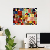 Klee: Flora op zand Poster (Thuiskantoor)