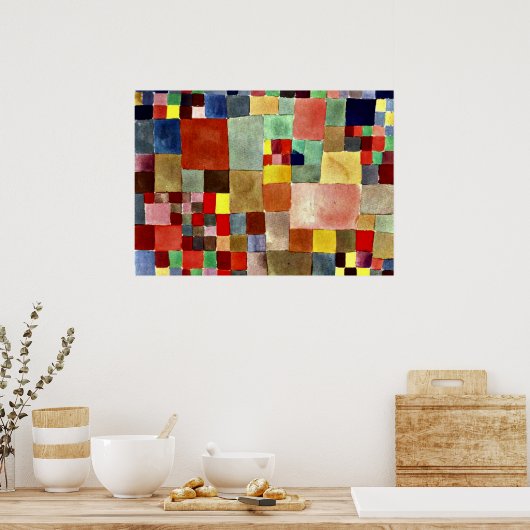 Klee: Flora op zand Poster (Keuken)