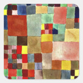 Klee - Flora op Zand Vierkante Sticker (Voorkant)