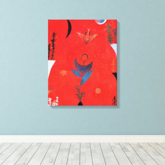 Klee - Flower Myth Canvas Afdruk (Insitu (Houten vloer))